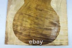 5896 Aaaa 11mm Flame Golden Phoebe Wood Bass Electric Fat Top Set Luthier