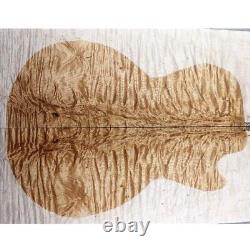 5a Fugure Électrique Bass/guitar Drop Top Ripple Maple Wood Bookmatch Set Luthier