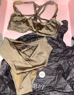 Agent Provocateur Keia Bikini De Bain Mink / Set D'or Nu, Top4 Brief3 - 500 $ Et Box