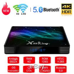 Android 9.0 Tv Box Amlogic S922x 4g 128g Ddr4 Hd 4k Bt 5.0 Double Wifi Set Top Box