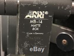 Arri Mb-14 Matte Box 4 6 X 6 Ensemble Bac Filtrant, Sourcils Haut Et Latéral Dur Mat