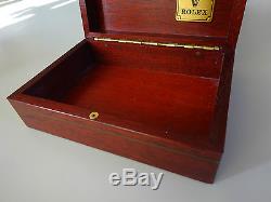 Boîte Rolex Mahogany Excellent / Bon État Avec Boîte Extérieure