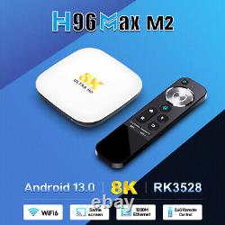 Boîtier TV intelligent H96Max M2 Android 13.0 RK3528 8K 1000M WIFI6 DDR4 - Boîtier décodeur vidéo