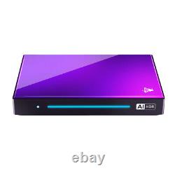 Boîtier TV pour Android 14 Set Top Box 8K HD Media Player WiFi6 BT5.4 (8GB 128GB Royaume-Uni)