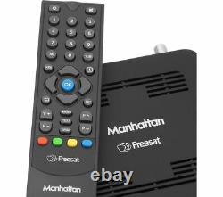 Boîtier décodeur Freesat HD MANHATTAN SX pour TV par satellite sans abonnement HDMI