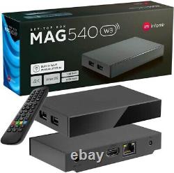Boîtier décodeur IPTV MAG 540w3 wifi Original Linux 4K avec récepteur TV IP internet 4K
