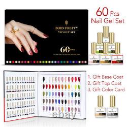 Born Pretty 60 Bouteilles/boîte 10ml Nail Uv Gel Polonais Base Top Coat Set Gift Kits