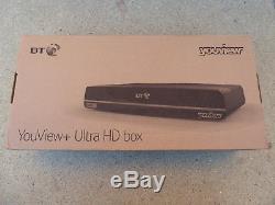Bt Youview + Boîte Uhd Dtr Record T4000 4k Ultra Hd Box