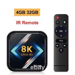 DQ08 Android 13 Boîtier Smart TV, HDR 8K, Quad Core, Streaming 4K