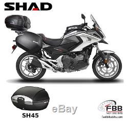 Ensemble De Valise Honda Nc750x 16 Shad Inc. Sacoches Topbox Sh45 Topbox