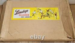 Ensemble de quilles de table en bois vintage Lindop n ° 1 dans sa boîte d'origine