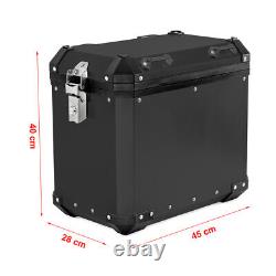 Ensemble de valises en aluminium + Top Case pour Benelli Leoncino 800 / Trail GX45 noir