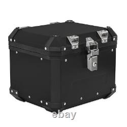 Ensemble de valises en aluminium + coffre supérieur pour Benelli Leoncino 800 / Trail GX38 noir
