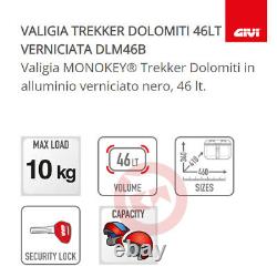 Givi Set Bauletto Dolomiti 46l Dlm46b + Assiette 2156fz M7 Yamaha Mt-09 2021