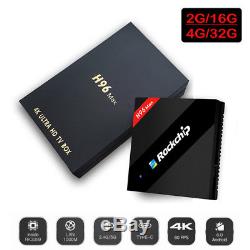 H96 Max 4 + 32 Go Rk3399 Six Core Android 7.1 Tv Box 2.4 / 5.8 G Dual Wifi Set Top Box