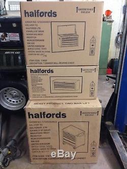 Halfords Boîte À Outils Professionnelle Chest Set Roll Cab / Intermédiaire / Top Box