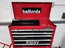 Halfords Professional Roll Cab & Top Box Full Of Tools Socket Set Rrp Plus De £ 800