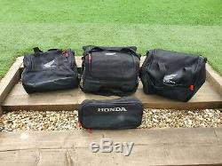 Honda Africa Twin Crf1000l Véritables Pannier Oem Et Top Box Sacs Intérieurs Ensemble De 4