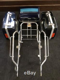 Hondaline Honda Cb900c Set De Bagage Top Box Sidecase Hard Bag Rack Trunk Exc ++