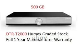 Humax Dtr-t2000 500 Go Youview Enregistreur Hd Freeview+ Set Top Box, Garantie De 1 An