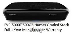 Humax Fvp-5000t 500gb 91-00759 1 An Garantie Freeview Hd Tv Recorder Set Top Box