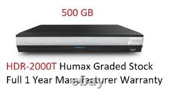 Humax Hdr-2000t 500 Go Youview Enregistreur Hd Freeview+ Set Top Box, Garantie De 1 An