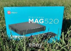 Infomir Mag520 Iptv/ott Décodeur 4k Media Streamer Linux Os Hdmi Usb Ethernet