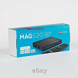 Infomir Mag520w3 Wifi Iptv/ott Décodeur 4k Media Streamer Linux Hdmi Nouveau