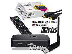Infomir Mag 256 Wifi Iptv Set-top Box Media Streamer Vidéo 3d Identique À Mag256 W1