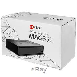 Infomir Mag-351/352 Premium Iptv Set Top Box Wlan Internet Tv Récepteur U-hd 4k