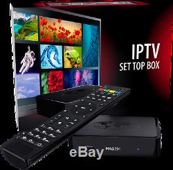 Mag 254 Iptv Set Top Box M3u Lecteur Multimédia Internet Tv Box Usb Hdtv + Hdmi