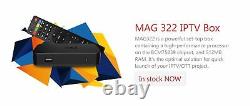 Mag 322 W1 Iptv Set-top-box + Hdmi + Build-in Wifi Par Infomir Mag254 Également