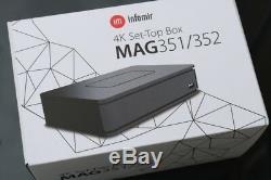 Mag 351 Set Top Box Iptv Linux 4k Uhd Intégré Wifi Bluetooth