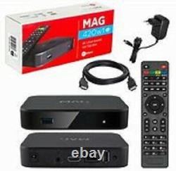 Mag 420 Iptv/ott Set-top Box 4k Media L Offer 99.99£ Plug And Play 12 Mfsw
