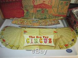 Marx Big Top Circus Dans Orig. Box 1950, S Rare Ensemble Comme Celui-ci