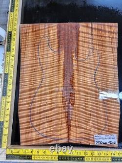 Master Grade Ancient Quilted Redwood Bookmathed Guitar Top Set Luthier Fournitures