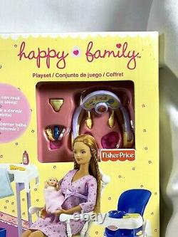 Mattel Nrfb 2002 Barbie Happy Family Nursery Play Set Damaged Box Top