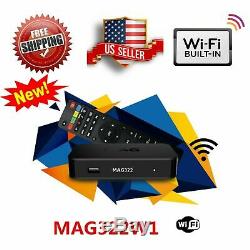 Nouveau 2019 Mag322w1 Par Infomir Mag 322 W1 Set-top-box Iptv Intégré Wifi + Hdmi