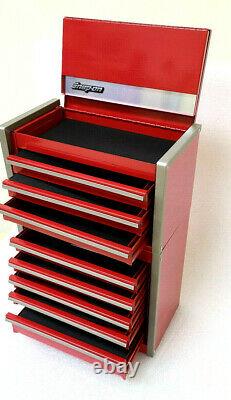Nouveau Snap-on Red Micro Tool Box Rare Top & Bottom Set Mini-replica Jewelry