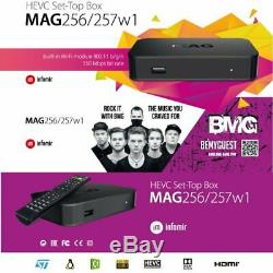 Original Et Puissant Mag 256w1-infomir Média Iptv Set-top Box Construit En Wifi
