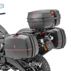 Panniers Set + Top Box Pour Moto Guzzi V7 III Rough/ Carbon Tb8s