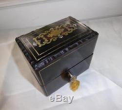 Papier Mache Antique Des Années 1890 - Coffret Coffret Cologne W