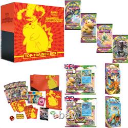 Pokemon Top Box Formateur Farbenschock Voltage VIVID Deutsch Englisch Komplettset