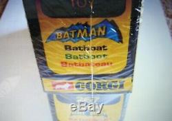Rare L'un Des Cinq Premiers Rare Batmobile Box Corgi! + Batboat 2 Pack Set