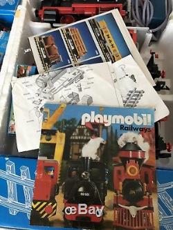 Rare Travail Des Années 90 Playmobil Train À Vapeur Set 4003 Top Condition