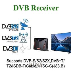 Récepteur TV numérique par satellite 4K DVB-S2X/T2/C Boîtier décodeur Set Top Box Freesat Sky UK/DE Mars