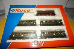 Rfb Roco H0 43048 Train 5tlg. E 32 Avec 4 Passagers Voiture Drg Boxed Top