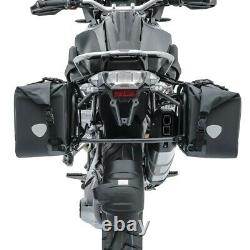Sacoches De Moto Rb25 Set + Boîte Supérieure En Aluminium Xb55 Bagtecs Imperméable Blk