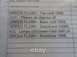 Set De Boîte Complète Flash Vert. Lampe Led Top+coupe De Base +dissolvent+anémone