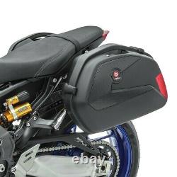 Set Sct6 Panniers De Moto + Rack + Top Box Bagtecs